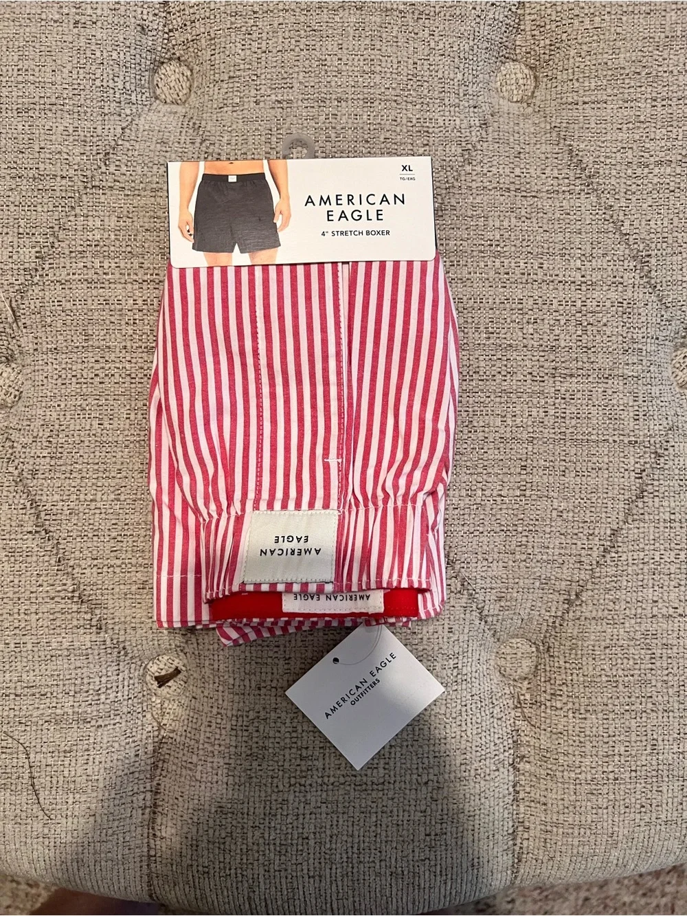Snoopy American Eagle Men’s Boxers - Set of 3 plus AE Striped Pair Bundle